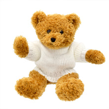Load image into Gallery viewer, Toffee Bear - White Sweater

