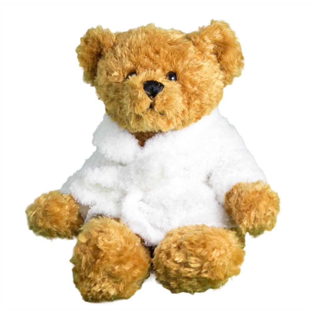 Toffee Bear with Personalised Bathrobe