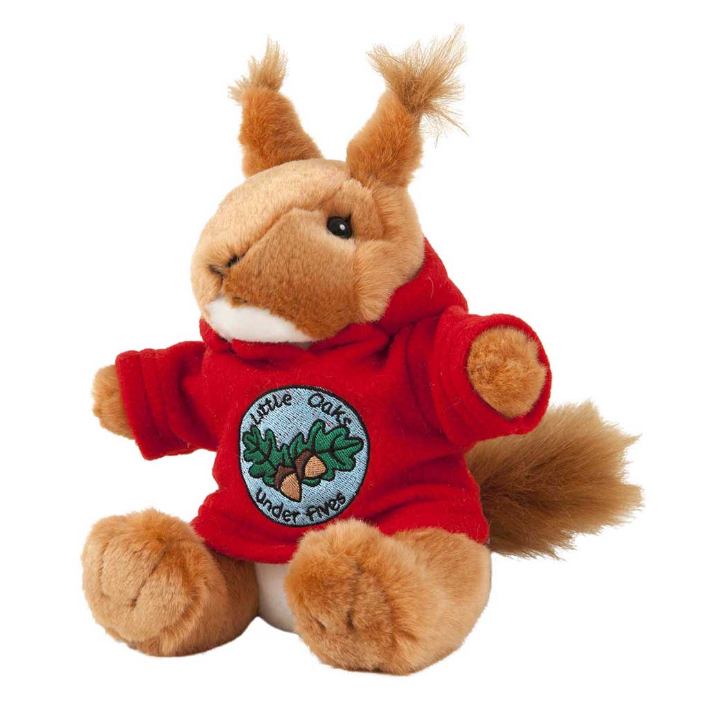 Rufus Squirrel with Personalised Sweater